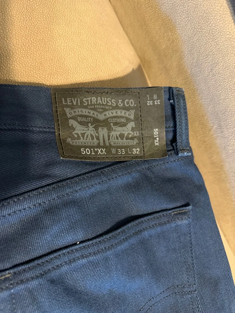 Levi's 501 XX Men's Dark Blue Straight Jeans 33x32